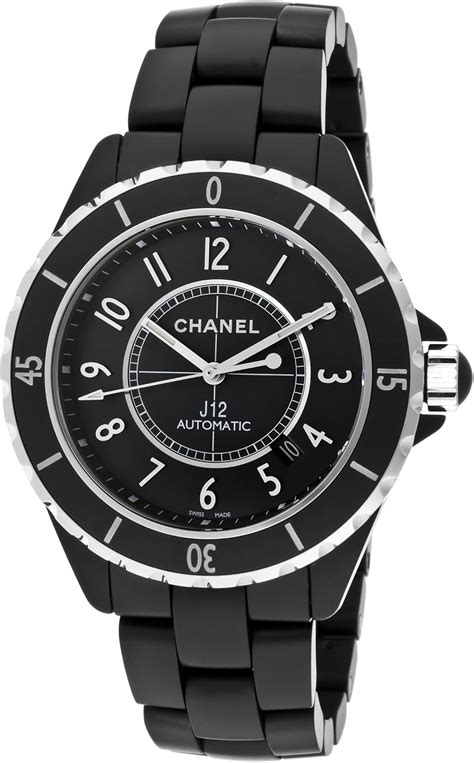 chanel j12 automatic black diamond dial men's watch|chanel j12 automatic watch price.